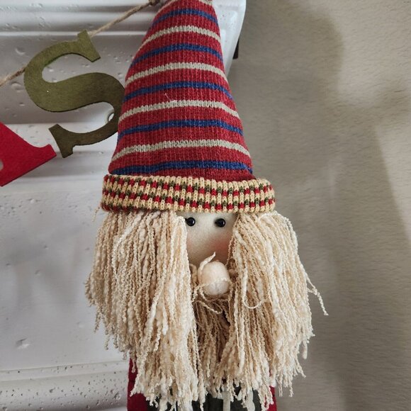 Santa Advent Calendar‎ countdown Fabric with Pockets - Picture 3 of 4